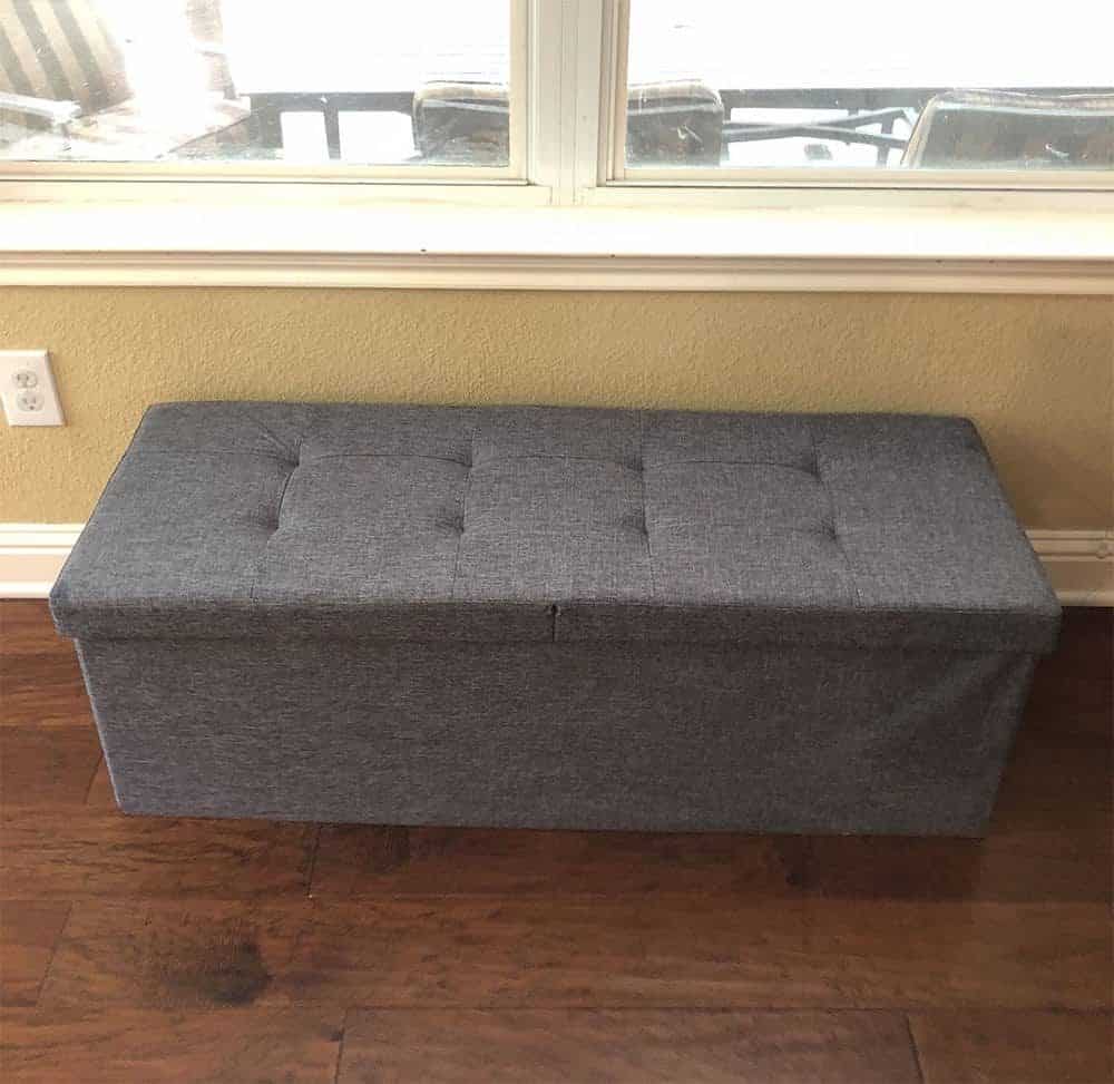 Foldable storage bench discount ottoman seville classics